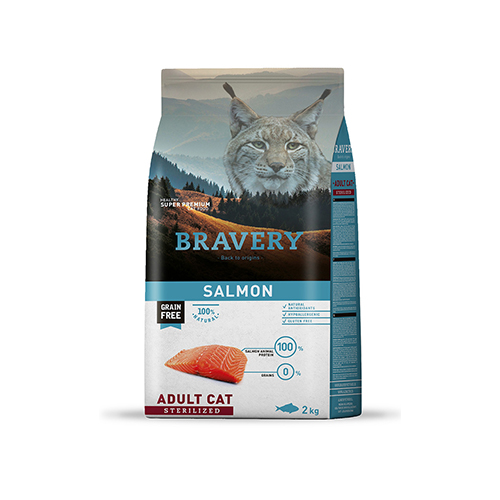 BRAVERY SALMON ADULT CAT STERILIZED (GRAIN FREE)