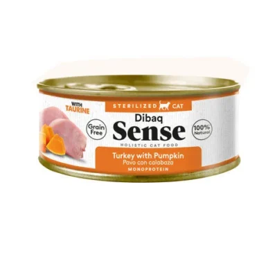Dibaq Sense Cat GF 70gr - Perú com Abóbora - Esterilizado