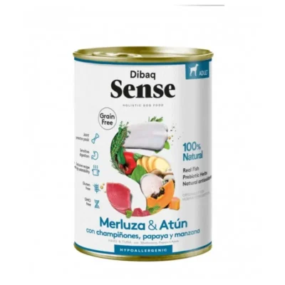 Dibaq Sense Dog GF 380gr - Peixe Branco e Atum