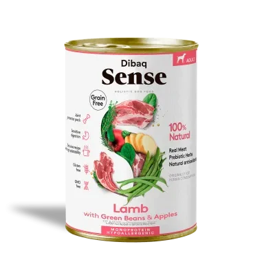 Dibaq Sense Dog GF 380gr - Cordeiro