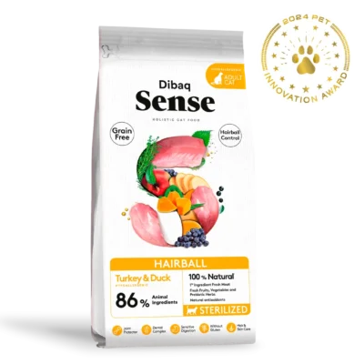 Dibaq Sense Grain Free Cat Esterilizado Hairball Peru e Pato