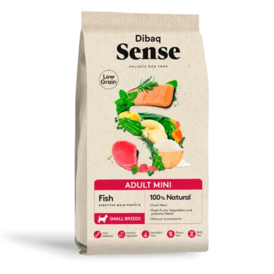 Dibaq Sense Low Grain Peixe Adulto Mini 2Kg