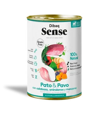 Dibaq Sense Dog GF 380gr - Pato e Perú